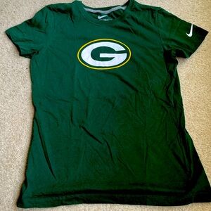 Nike Green Bay Packers Slim Fit T-shirt Med